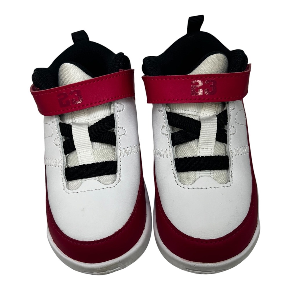 Jordan Max Aura 3 TD Toddler Shoes White Red Black DA8023-106 Size 7C - Picture 2 of 7